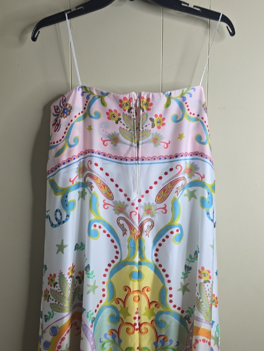 Antonio Melani Lucia Printed Statin Strapless Maxi Dress Size 6 - Picture 7 of 10